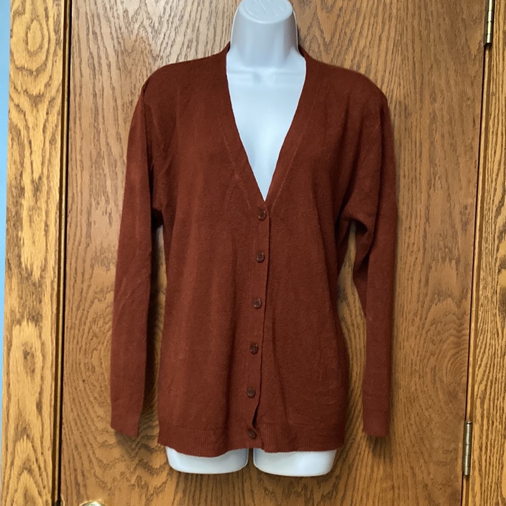 Copper Rust Color Cardigan
